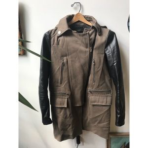 Zara motorcycle style jacket Sz S